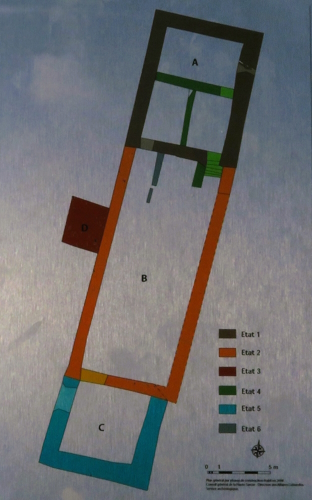 Plan de la maison forte du Chtelet