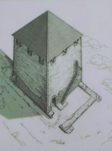 Dessin de la tour de Conspectus d'aprs les sources