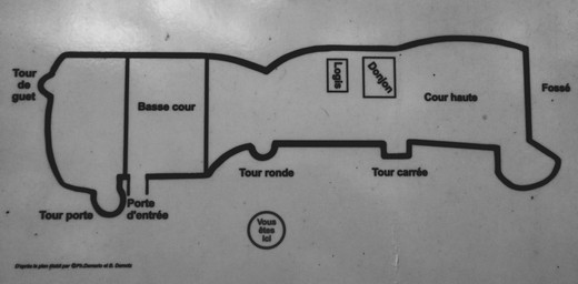 Plan du chteau de La Chambre