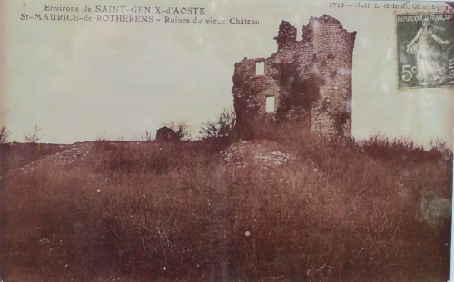 Carte postale des ruines de Mauchamp d'après les sources