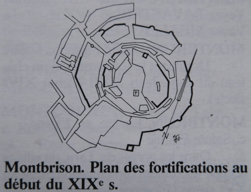 Plan de Montbrison d'aprs les sources