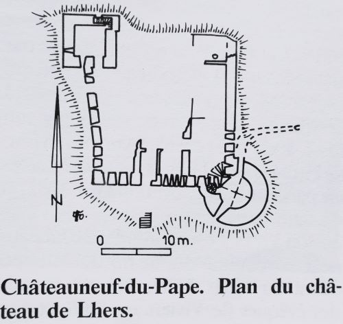 Plan du château de L'Hers