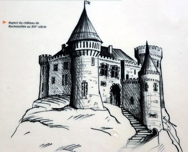 Représentation du château au XVIe siècle
