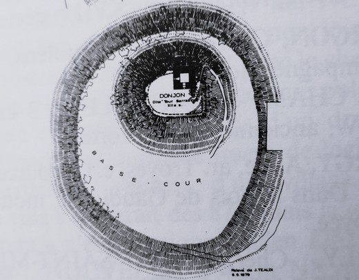 Plan du château d' Héry à Ugine