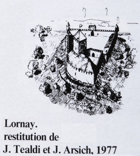 Restitution du chteau de La Cour  Lornay d'aprs les sources