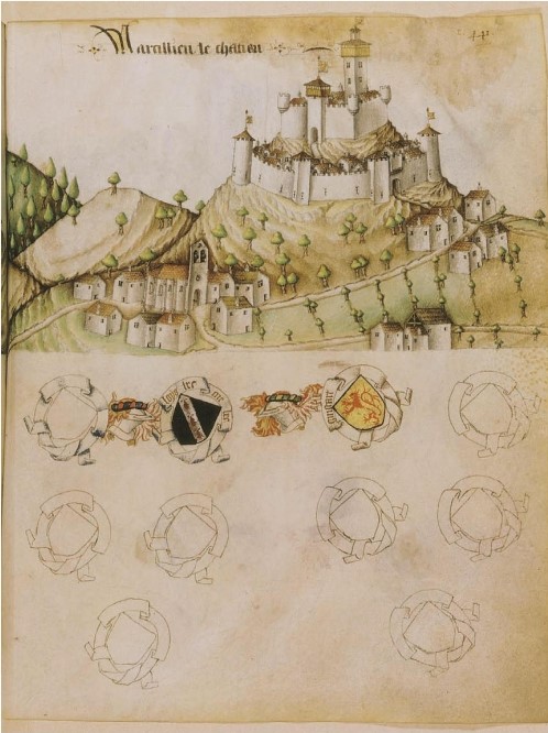 Armorial de Revel château de Marcilly le Châtel d'après les sources