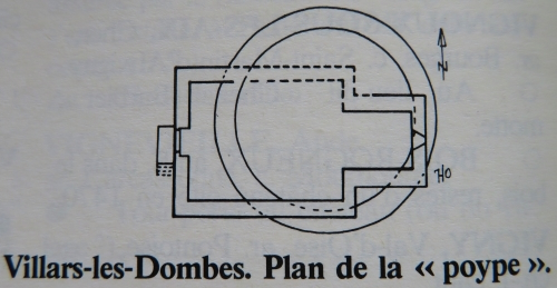 Plan du château de Villars-les-Dombes d'après les sources